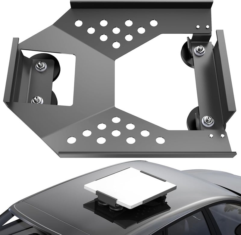 TAILBB for Starlink Mini Mount, Magnetic Starlink Mini Car Mount Base Suction Cup Accessories Truck RV Flat Rack Roof Sunroof Kit Boat V4，for Camping, High-Speed & Extreme Conditions (Gray) - Image 1